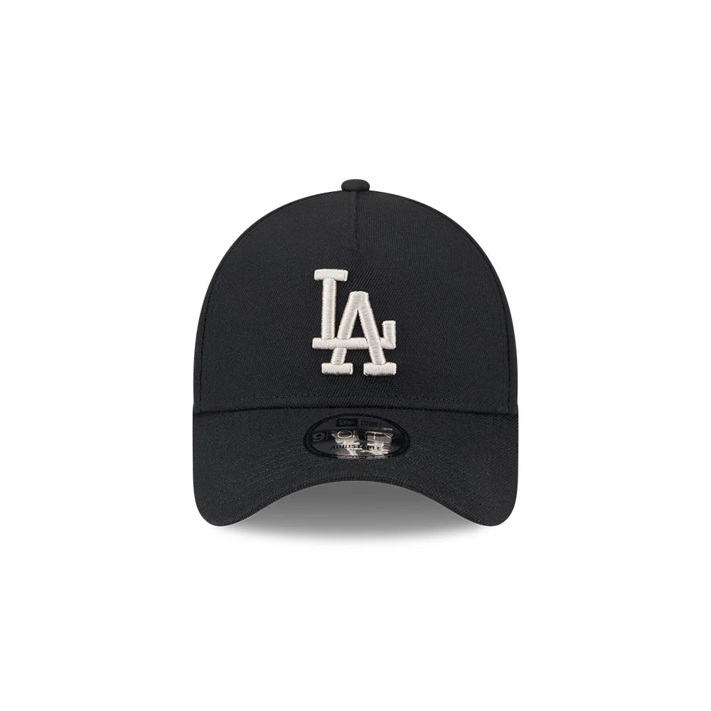 LA Dodgers Hat - Black Stone Repreve 9Forty A-Frame MLB Snapback Cap - New Era